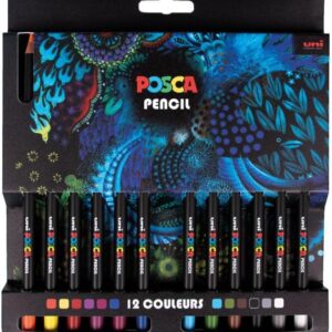 POSCA Pencil KPE-200 — Set de 12 couleurs